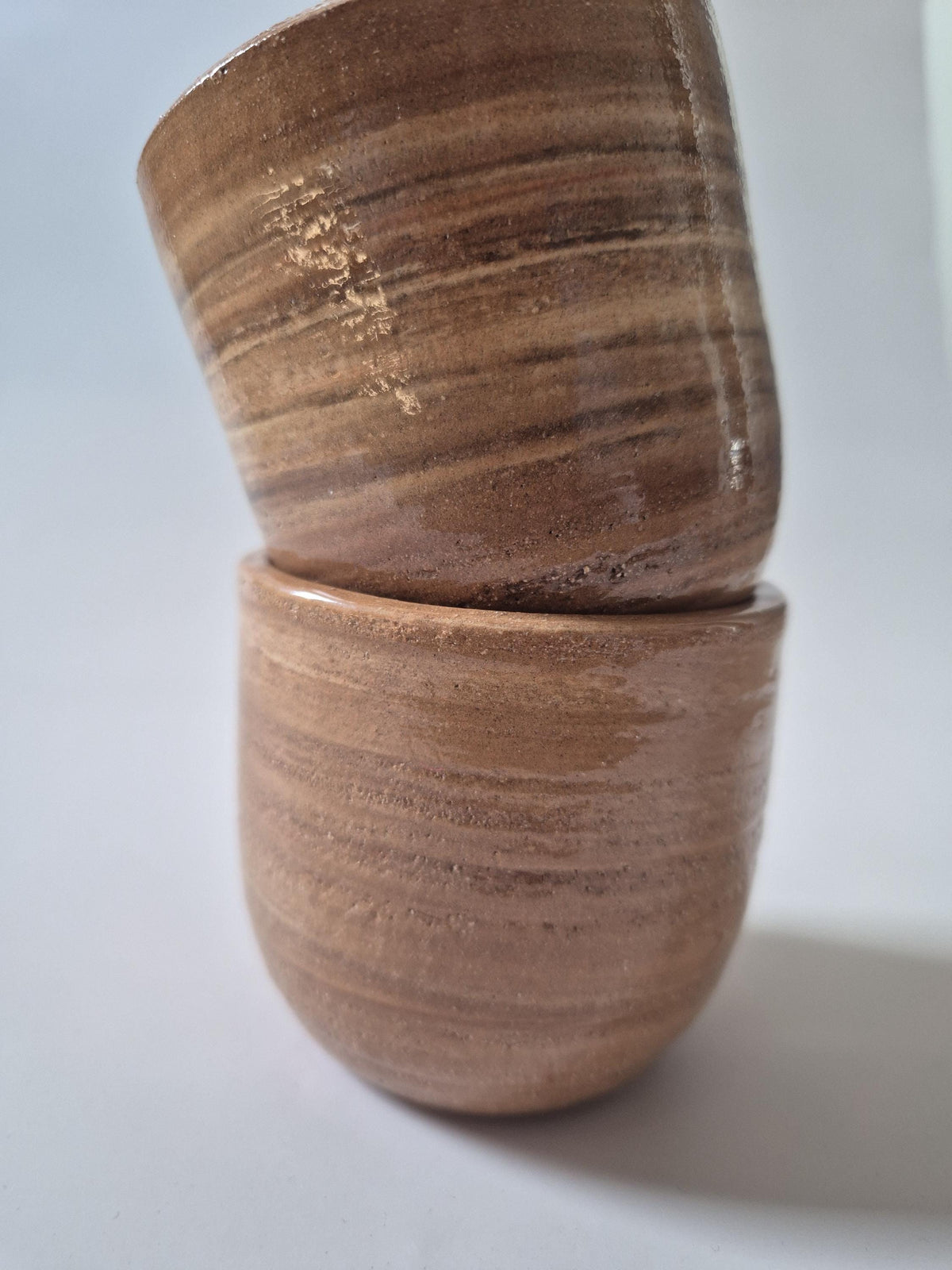 Handmade Marbled Ceramic Cup | Wheel Thrown Stoneware | Earthy Coffee Mug | Unique Pottery Gift | Terroir Collection