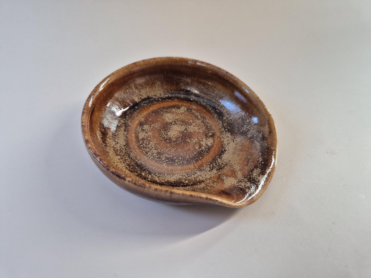 Handmade Ceramic Spoon Rest – Pottery Spoon Holder – Kitchen Spoon Dish