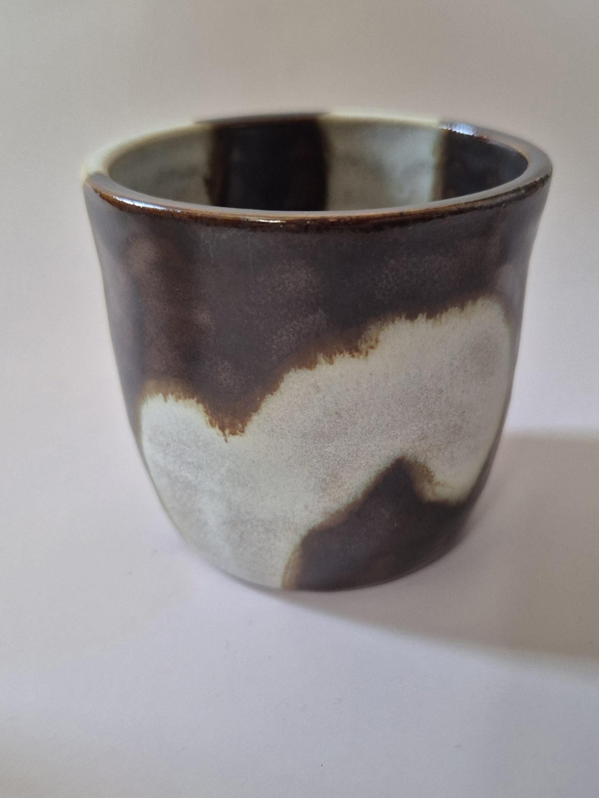 Handmade Ceramic Cup | Two Tone Glaze | Wheel Thrown Stoneware | Japandi Home Decor | Wabi Collection