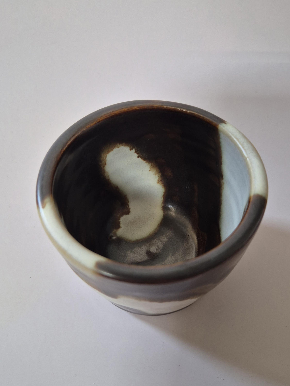 Handmade Ceramic Cup | Two Tone Glaze | Wheel Thrown Stoneware | Japandi Home Decor | Wabi Collection